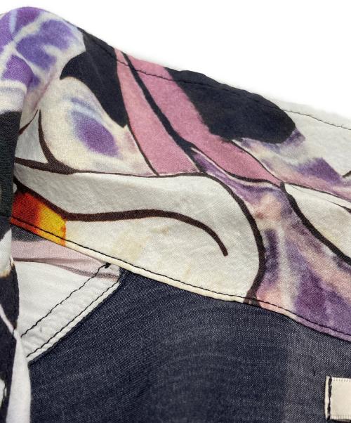 OUR LEGACY（アワーレガシー）OUR LEGACY (アワーレガシー) ボックスショートスリーブアロハシャツ/Box short-sleeve aloha shirt ブラック×ホワイト サイズ:36の古着・服飾アイテム