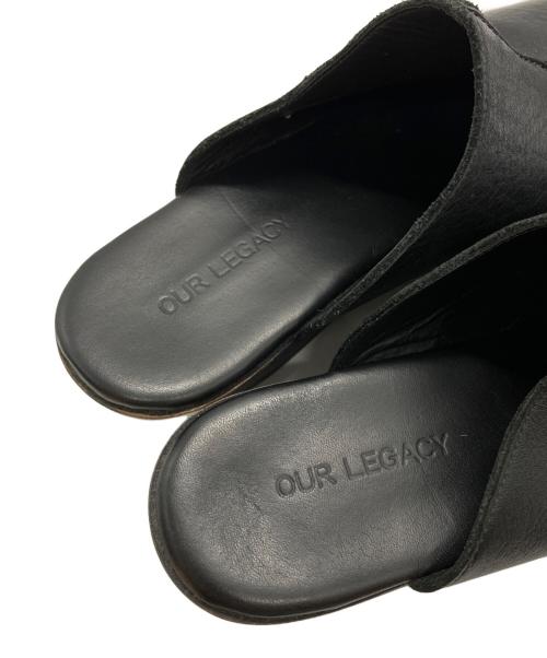 OUR LEGACY（アワーレガシー）OUR LEGACY (アワーレガシー) レザーミュール ブラック サイズ:23.5㎝の古着・服飾アイテム