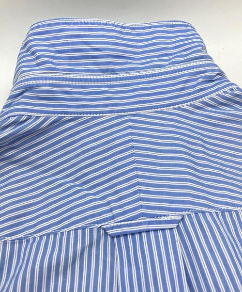 COMME des GARCONS HOMME（コムデギャルソン オム）COMME des GARCONS HOMME (コムデギャルソン オム) パッチワークストライプS/Sシャツ/Patchwork Stripe Short-Sleeve Shirt ブルー サイズ:XSの古着・服飾アイテム
