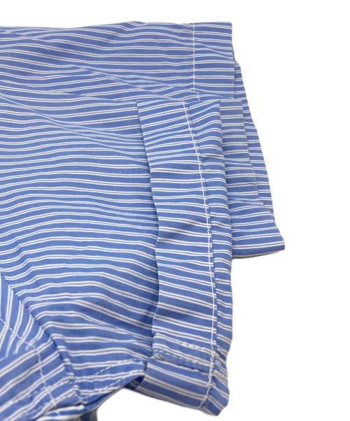 COMME des GARCONS HOMME（コムデギャルソン オム）COMME des GARCONS HOMME (コムデギャルソン オム) パッチワークストライプS/Sシャツ/Patchwork Stripe Short-Sleeve Shirt ブルー サイズ:XSの古着・服飾アイテム