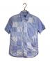 COMME des GARCONS HOMME（コムデギャルソン オム）の古着「パッチワークストライプS/Sシャツ/Patchwork Stripe Short-Sleeve Shirt」｜ブルー