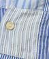 中古・古着 COMME des GARCONS HOMME (コムデギャルソン オム) パッチワークストライプS/Sシャツ/Patchwork Stripe Short-Sleeve Shirt ブルー サイズ:XS：15000円