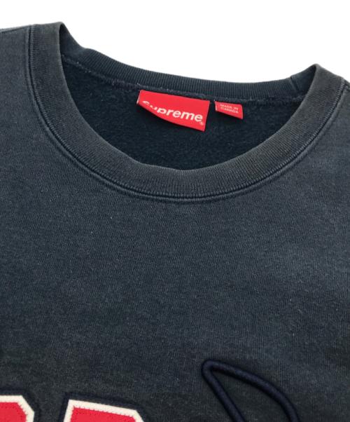 SUPREME（シュプリーム）Supreme (シュプリーム) kanji logo crewneck ネイビー サイズ:XLの古着・服飾アイテム