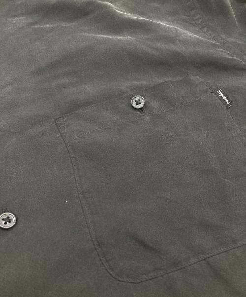 SUPREME（シュプリーム）SUPREME (シュプリーム) S/Sシルクシャツ ブラック サイズ:	SIZE Mの古着・服飾アイテム