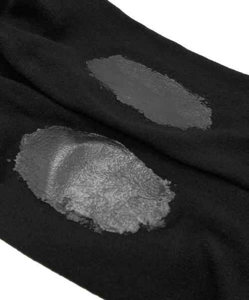 YOKE（ヨーク）YOKE (ヨーク) PAINTED ELBOW PATCH CARDIGAN ブラック サイズ:3の古着・服飾アイテム