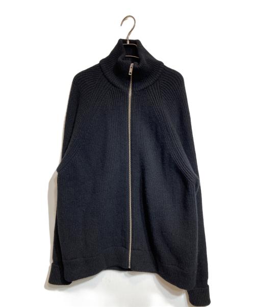 THE RERACS（ザ リラクス）THE RERACS (ザ リラクス) BULKY DRIVERS KNIT ブラック サイズ:Fの古着・服飾アイテム