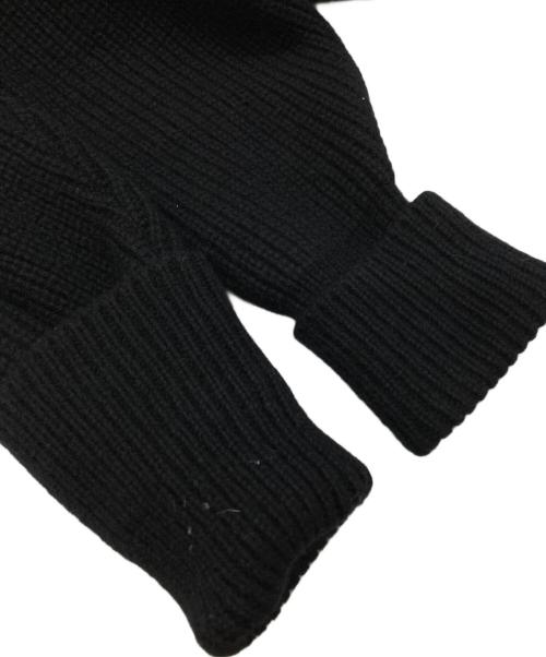 THE RERACS（ザ リラクス）THE RERACS (ザ リラクス) BULKY DRIVERS KNIT ブラック サイズ:Fの古着・服飾アイテム