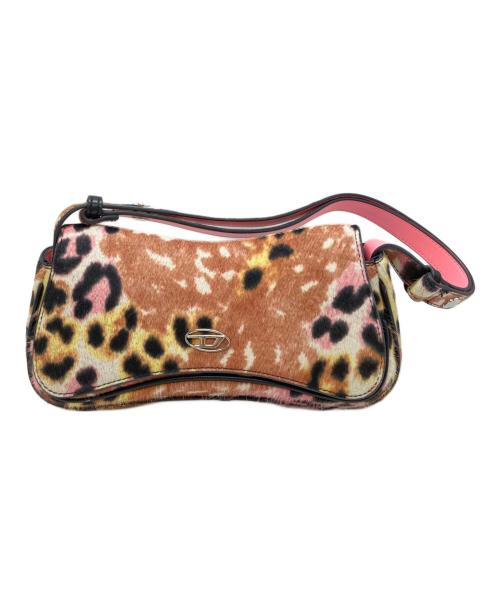 DIESEL（ディーゼル）DIESEL (ディーゼル) Play-Clutch in leopard bag ベージュの古着・服飾アイテム