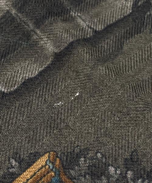 HERMES（エルメス）HERMES (エルメス) カシミヤシルクスカーフ カーキの古着・服飾アイテム