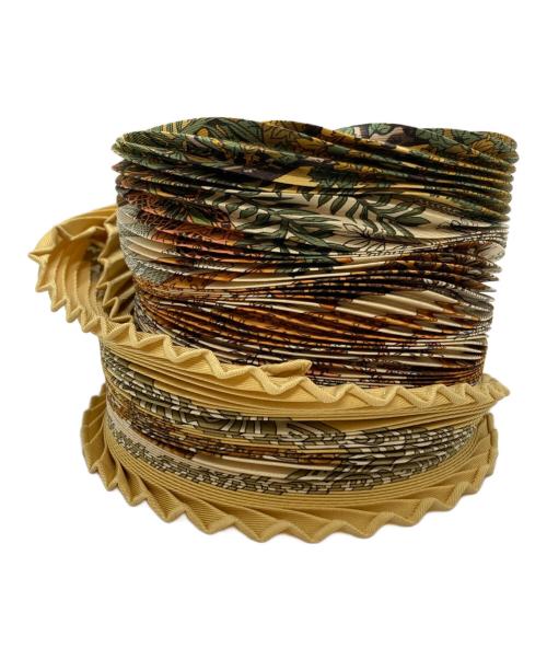 HERMES（エルメス）HERMES (エルメス) プリーツスカーフ ベージュの古着・服飾アイテム