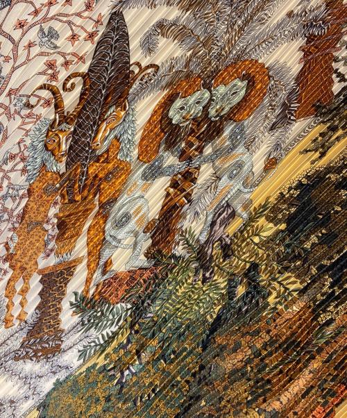 HERMES（エルメス）HERMES (エルメス) プリーツスカーフ ベージュの古着・服飾アイテム