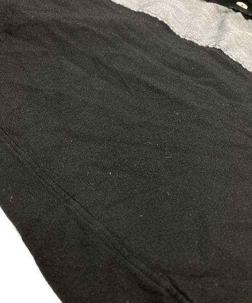 COMME des GARCONS HOMME PLUS（コムデギャルソンオムプリュス）COMME des GARCONS HOMME PLUS (コムデギャルソンオムプリュス) ポリエステル縮絨切替シャツ ブラック サイズ:Ｍの古着・服飾アイテム
