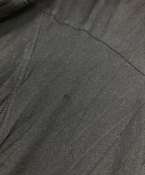 COMME des GARCONS HOMME PLUS（コムデギャルソンオムプリュス）COMME des GARCONS HOMME PLUS (コムデギャルソンオムプリュス) ポリエステル縮絨切替シャツ ブラック サイズ:Ｍの古着・服飾アイテム