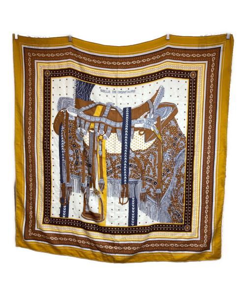 HERMES（エルメス）HERMES (エルメス) カレ140/カレジェアン ブラウンの古着・服飾アイテム