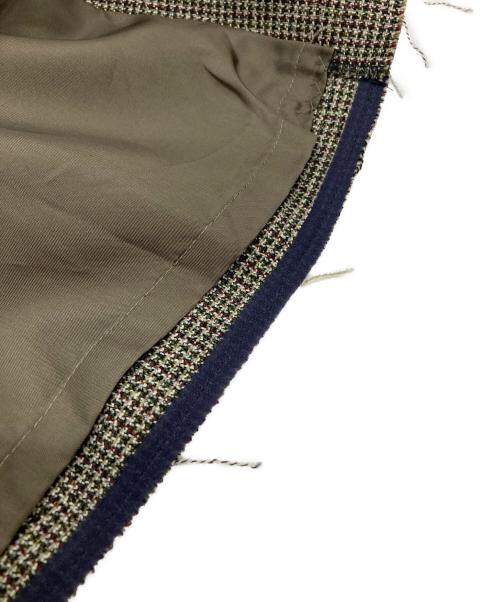 JUNYA WATANABE COMME des GARCONS（ジュンヤワタナベ コムデギャルソン）JUNYA WATANABE COMME des GARCONS ((ジュンヤワタナベ コムデギャルソン) シアー切替ワンピース ベージュ×レッド サイズ:Sの古着・服飾アイテム