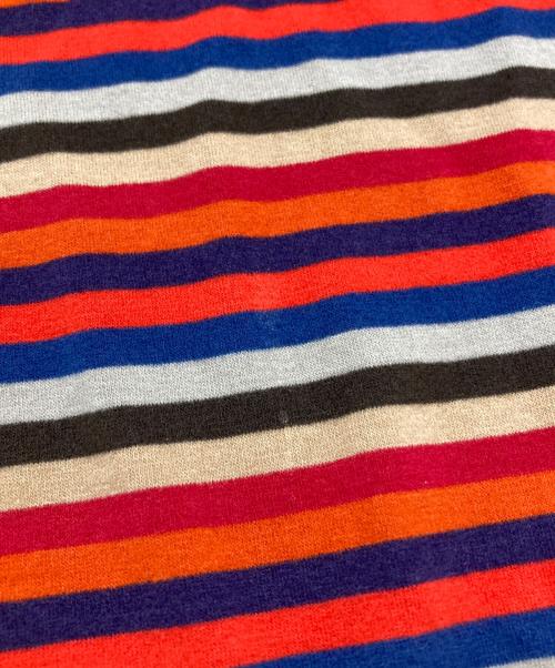 COMME des GARCONS HOMME PLUS（コムデギャルソンオムプリュス）COMME des GARCONS HOMME PLUS (コムデギャルソンオムプリュス) レイヤードボーダーロングカットソー レッド サイズ:Ｌの古着・服飾アイテム