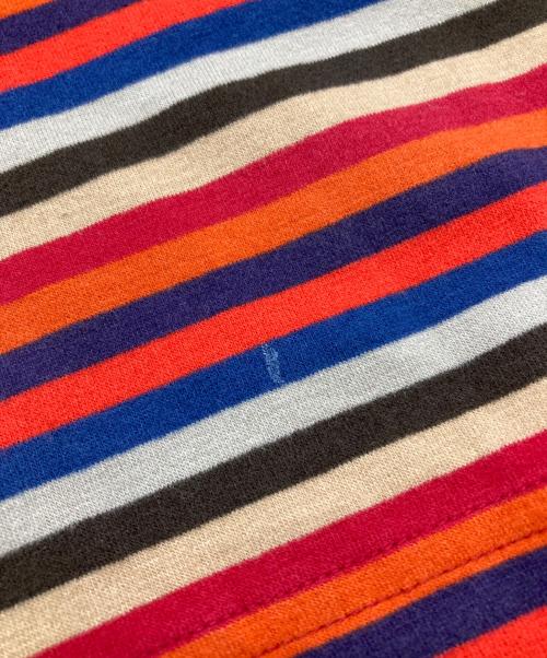 COMME des GARCONS HOMME PLUS（コムデギャルソンオムプリュス）COMME des GARCONS HOMME PLUS (コムデギャルソンオムプリュス) レイヤードボーダーロングカットソー レッド サイズ:Ｌの古着・服飾アイテム