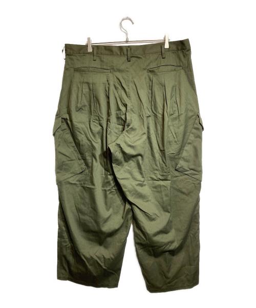 Y's for men（ワイズフォーメン）Y's for men (ワイズフォーメン) 12 Tuck Work Pants オリーブ サイズ:3の古着・服飾アイテム