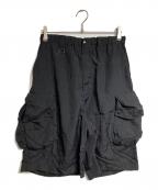 YOKEヨーク）の古着「NYLON MULTI POCKETS UTILITY SHORTS/ナイロン マルチポケット ユーティリティショーツ」｜ブラック