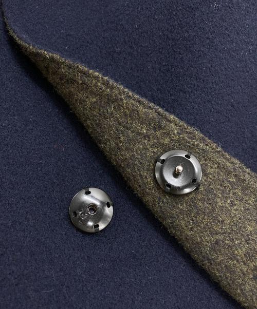 plantation（プランテーション）plantation (プランテーション) ウールトーンリバーブルゾン ブラック サイズ:XLの古着・服飾アイテム