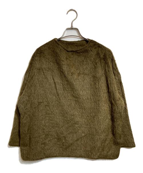 HaaT（ハート）HaaT (ハート) アルパカシャギージカットソー オリーブ サイズ:2の古着・服飾アイテム