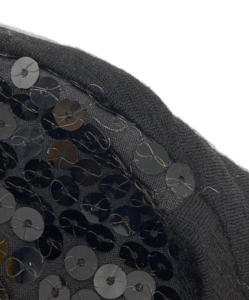tricot COMME des GARCONS（トリココムデギャルソン）tricot COMME des GARCONS (トリココムデギャルソン) スパンコールウールカットソー ブラック サイズ:Freeの古着・服飾アイテム