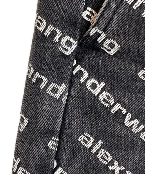 ALEXANDER WANG（アレキサンダー・ワン）ALEXANDER WANG (アレキサンダー・ワン) ロゴジョガーデニム ブラック サイズ:XXSの古着・服飾アイテム