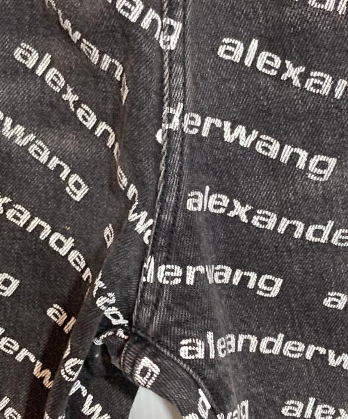 ALEXANDER WANG（アレキサンダー・ワン）ALEXANDER WANG (アレキサンダー・ワン) ロゴジョガーデニム ブラック サイズ:XXSの古着・服飾アイテム