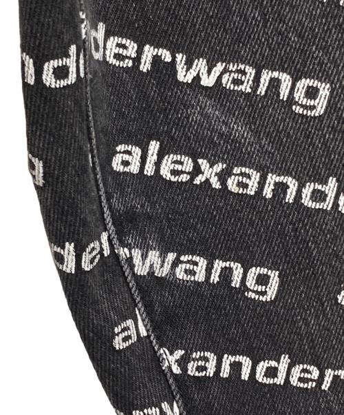 ALEXANDER WANG（アレキサンダー・ワン）ALEXANDER WANG (アレキサンダー・ワン) ロゴジョガーデニム ブラック サイズ:XXSの古着・服飾アイテム
