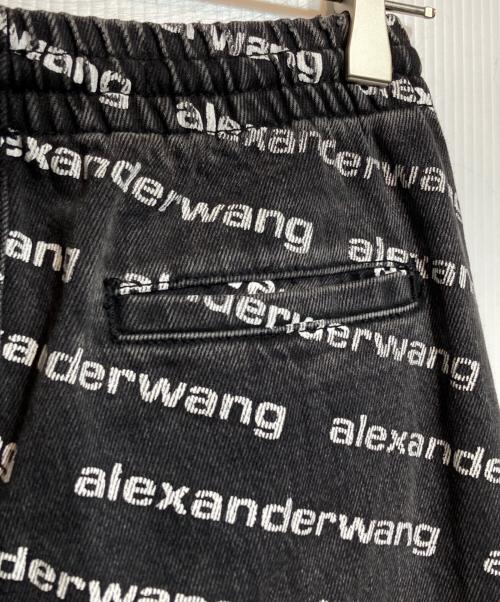 ALEXANDER WANG（アレキサンダー・ワン）ALEXANDER WANG (アレキサンダー・ワン) ロゴジョガーデニム ブラック サイズ:XXSの古着・服飾アイテム