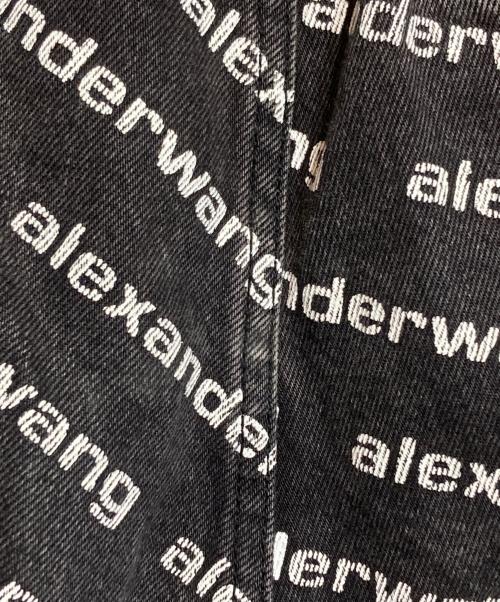 ALEXANDER WANG（アレキサンダー・ワン）ALEXANDER WANG (アレキサンダー・ワン) ロゴジョガーデニム ブラック サイズ:XXSの古着・服飾アイテム