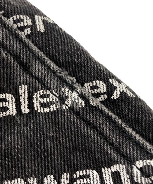 ALEXANDER WANG（アレキサンダー・ワン）ALEXANDER WANG (アレキサンダー・ワン) ロゴジョガーデニム ブラック サイズ:XXSの古着・服飾アイテム