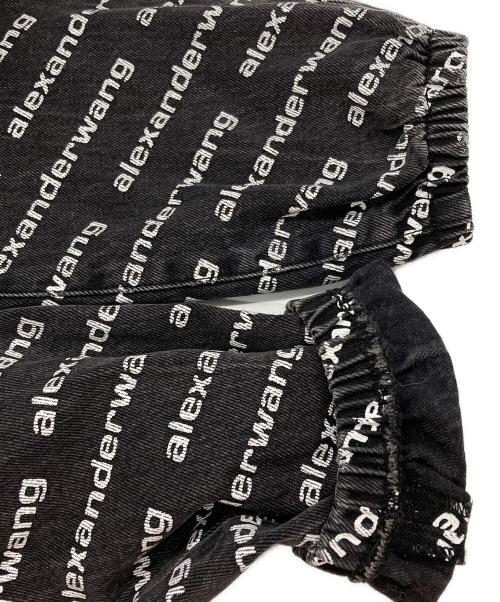 ALEXANDER WANG（アレキサンダー・ワン）ALEXANDER WANG (アレキサンダー・ワン) ロゴジョガーデニム ブラック サイズ:XXSの古着・服飾アイテム