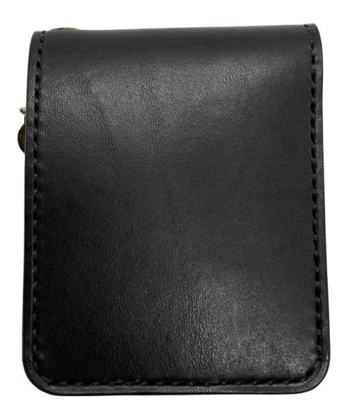 WEIRDO（ウィアード）WEIRDO (ウィアード) レザーハーフウォレット ブラックの古着・服飾アイテム