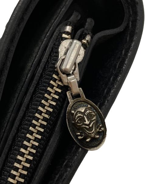 WEIRDO（ウィアード）WEIRDO (ウィアード) レザーハーフウォレット ブラックの古着・服飾アイテム