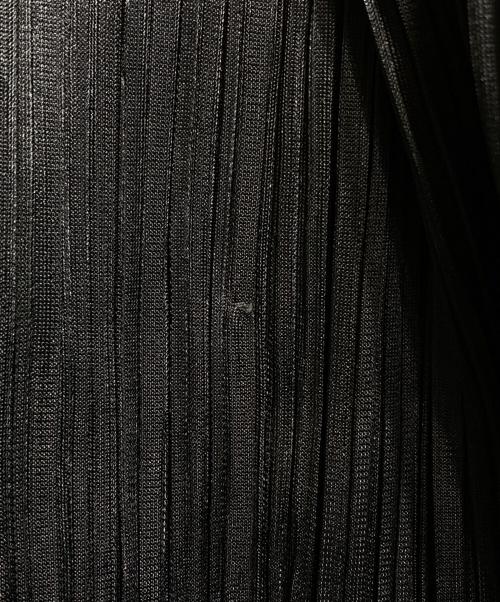 PLEATS PLEASE（プリーツプリーズ）PLEATS PLEASE (プリーツプリーズ) プリーツワイドスリットパンツ ブラック サイズ:3の古着・服飾アイテム