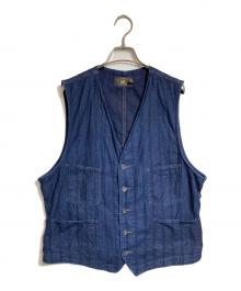 RRL（ダブルアールエル）の古着「インディゴ ストライプベスト」｜ネイビー