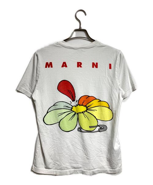 MARNI（マルニ）MARNI (マルニ) ロゴプリントＴシャツ/logo graphic T-shirt グレー サイズ:44の古着・服飾アイテム