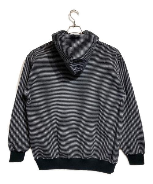 ENNOY（エンノイ）ENNOY (エンノイ) Border Hoodie Sweat ブラック×ホワイト サイズ:Ｍの古着・服飾アイテム