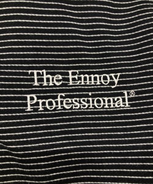 ENNOY（エンノイ）ENNOY (エンノイ) Border Hoodie Sweat ブラック×ホワイト サイズ:Ｍの古着・服飾アイテム