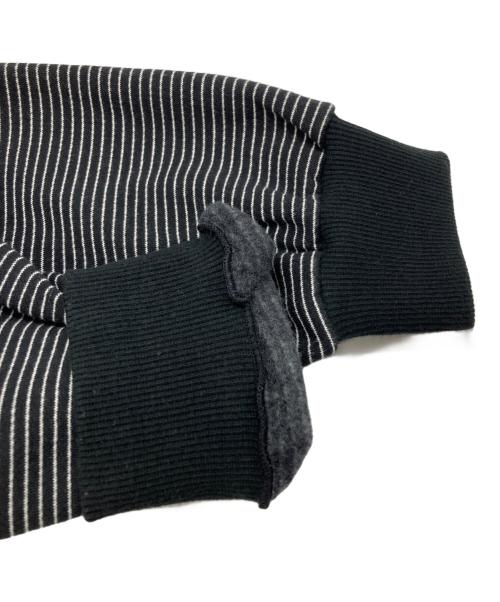 ENNOY（エンノイ）ENNOY (エンノイ) Border Hoodie Sweat ブラック×ホワイト サイズ:Ｍの古着・服飾アイテム