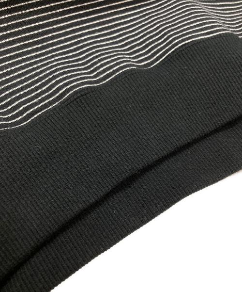 ENNOY（エンノイ）ENNOY (エンノイ) Border Hoodie Sweat ブラック×ホワイト サイズ:Ｍの古着・服飾アイテム
