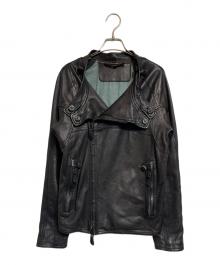 CHRISTIAN PEAU（クリスチャンポー）の古着「レザーライダースジャケット」｜ブラック