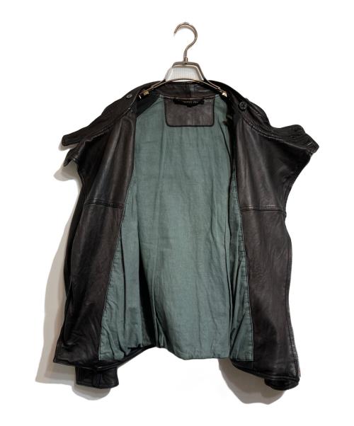 CHRISTIAN PEAU（クリスチャンポー）CHRISTIAN PEAU (クリスチャンポー) レザーライダースジャケット ブラック サイズ:38の古着・服飾アイテム