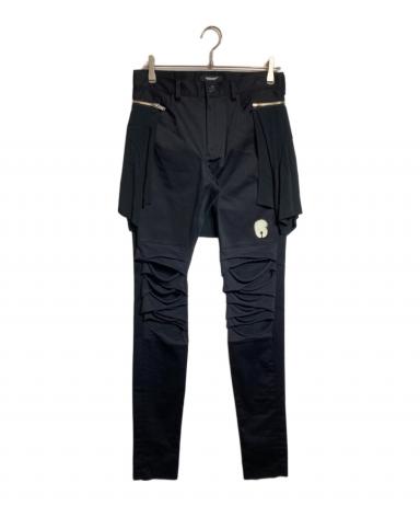 06AW アンダーカバー パンツ ドッキング ニット カーゴ 中古・古着通販】UNDERCOVER (アンダーカバー) シャツドッキングパンツ