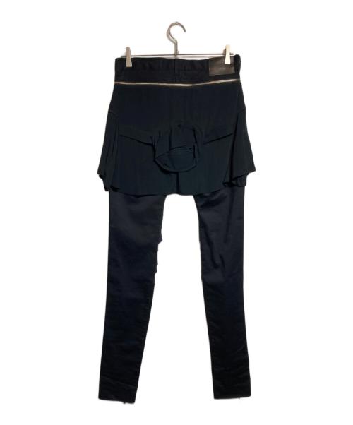 UNDERCOVER（アンダーカバー）UNDERCOVER (アンダーカバー) シャツドッキングパンツ/shirt parts docking pants ブラック サイズ:2の古着・服飾アイテム