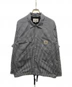 Carhartt WIPカーハート ワークインプログレス）の古着「NOTUS COACH JACKET」｜ブルー×ホワイト