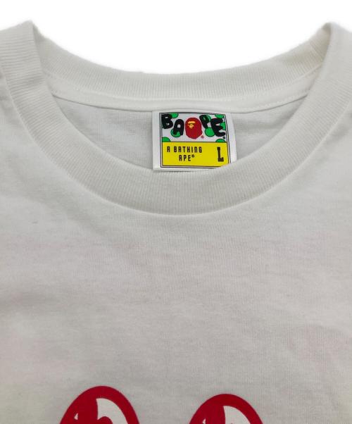 A BATHING APE（アベイシングエイプ）A BATHING APE (アベイシングエイプ) BABY MILO TEE ホワイト サイズ:	SIZE Lの古着・服飾アイテム