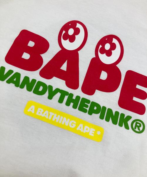 A BATHING APE（アベイシングエイプ）A BATHING APE (アベイシングエイプ) BABY MILO TEE ホワイト サイズ:	SIZE Lの古着・服飾アイテム