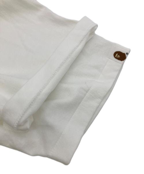 A BATHING APE（アベイシングエイプ）A BATHING APE (アベイシングエイプ) BABY MILO TEE ホワイト サイズ:	SIZE Lの古着・服飾アイテム